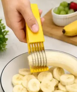 Multi-Blade Banana Slicer – Quick Fruit Cutting Tool