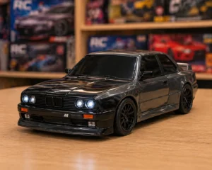 Elite RC Drift Car – Black Sports Edition with LED Headlamps