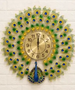 Luxury Peacock Designer Wall Clock