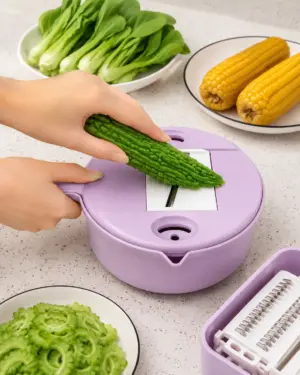 Multi-Function Vegetable Slicer & Cutter with Storage Container