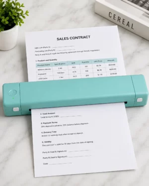 Portable Wireless Mini Document Scanner for Office & Study
