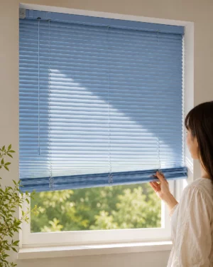 Sky Blue Venetian Window Blind – Modern Home Décor