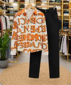 Men’s Trendy Combo Pack – Printed Shirt and Solid Pant Combo Set