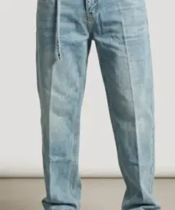 Men’s Light Blue Baggy Fit Jeans – Premium Loose Fit Denim Pants