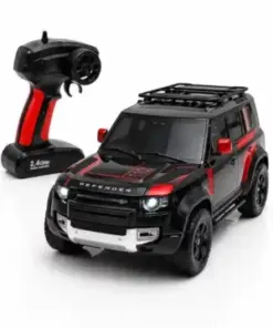 Premium Remote Control SUV Car – Defender Style 4×4 RC Car (Black & Red Edition)