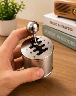Mini Gear Shift Desk Toy – Metal Manual Shifter Model