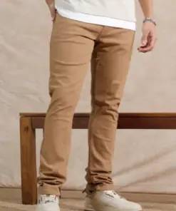 Camel Brown Slim Fit Jeans