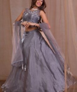 Stonework Tissue Readymade Lehenga