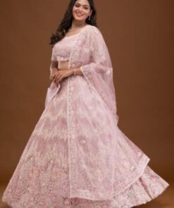 Threadwork Net Readymade Lehenga