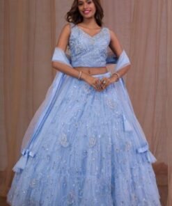Mirrorwork Net Readymade Lehenga