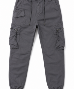 Men's Charcoal Gray Cargo Joggers – Urban Streetwear Pants